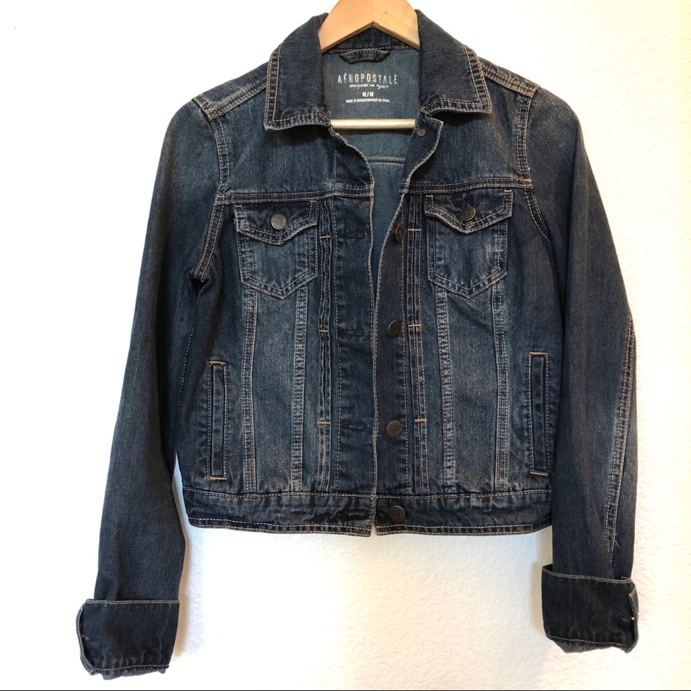 Aeropostale Jean Jacket Medium Blue Size Medium - Picture 3 of 9